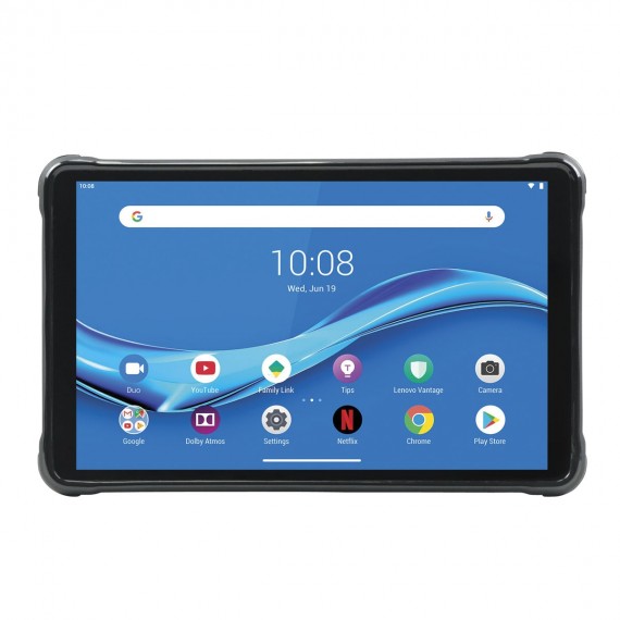 Coque de protection renforcée PROTECH pour Tab M8 HD 2019 (2nd gen) (TB 8505) avec trépied + patte de saisie + bandoulière