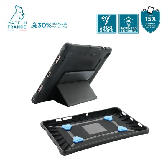 Coque de protection renforcée PROTECH pour Galaxy Tab A8 10.5'' avec trépied + patte de saisie