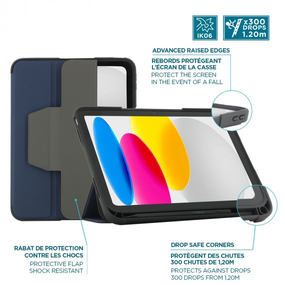 Coque De Protection IPad 11e Génération 2025 (A16) - EVA Robuste, Légère, Poignée - Adaptée Enfants, Bandoulière Incluse