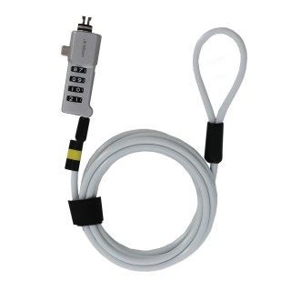 Universal rotating safety cable with code