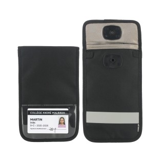 Lockable anti-radiation pouch for 5-7" smartphones 