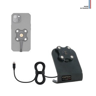 1-position 65W charging station - USB-C cable - ENERGIA MOBILE compatible