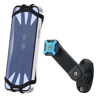 Support téléphone universel Vélo / Trottinette / Moto avec bras rotatif 360° - Smartphone 4-7''  - Fabriqué en France - U.FIX