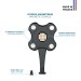Magnetic Pogo Pin Dongle - USB-C 2.0 récepteur - ENERGIA MOBILE 