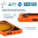 Rugged protective case for Galaxy XCover 7 Pro + handstrap - PROTECH - Orange