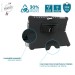 Coque de protection renforcée pour Microsoft Surface Pro 10 -Surface Pro 9 - Surface Pro 8 avec trépied + patte de saisie rotative 360°