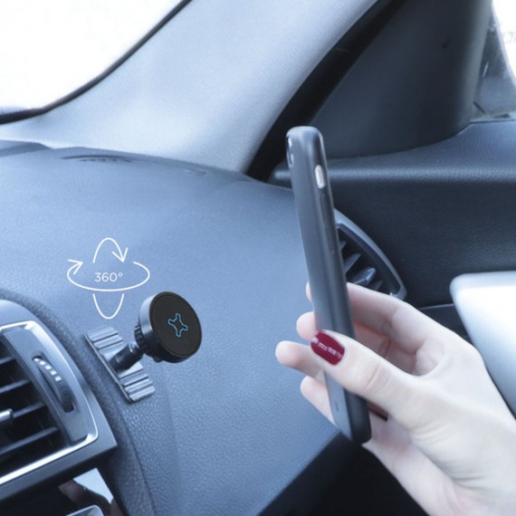 U.FIX Mini magnetic rotating sticker car smartphone mount