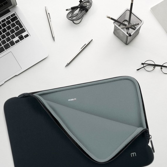 housse pour pc neoprene noire et grise