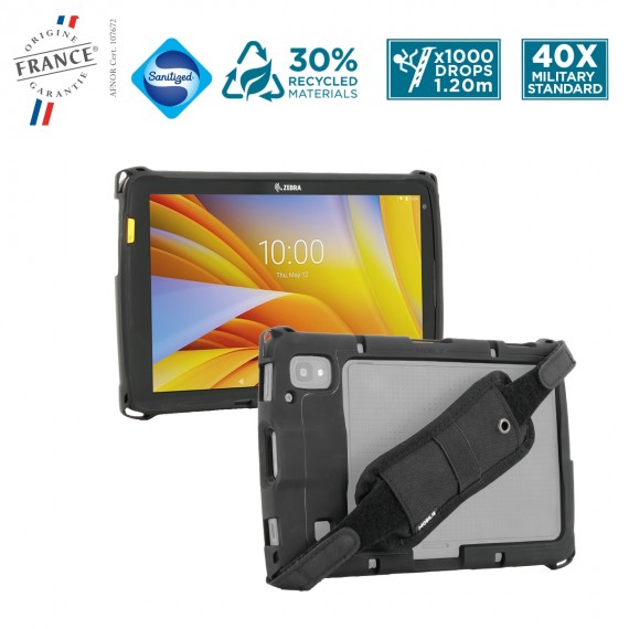 Rugged protective case for Zebra ET40 - ET45 8" + handstrap