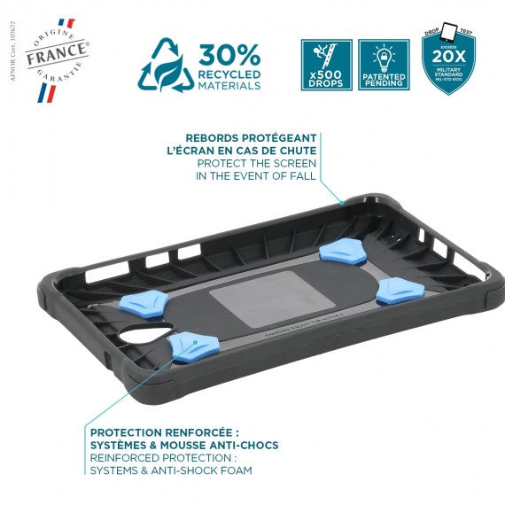 Reinforced protective case for Galaxy Tab Active5 8'' with kickstand + handstrap - Protech