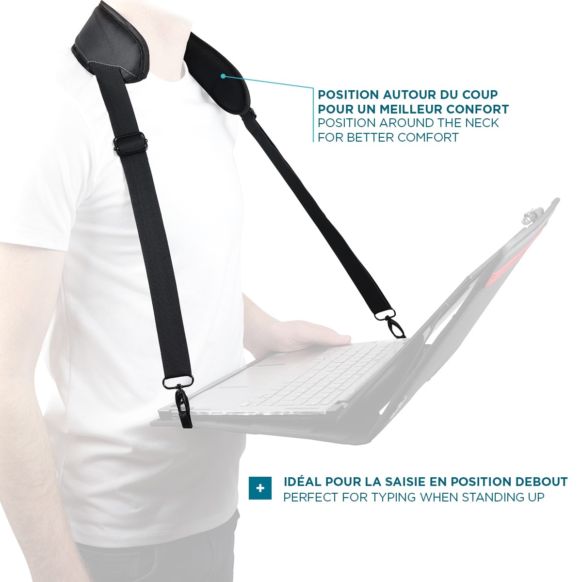 Tablet Neck Shoulder Strap, 105 - 165 cm, Universal, Adjustable, Anti Drop, Quick ...