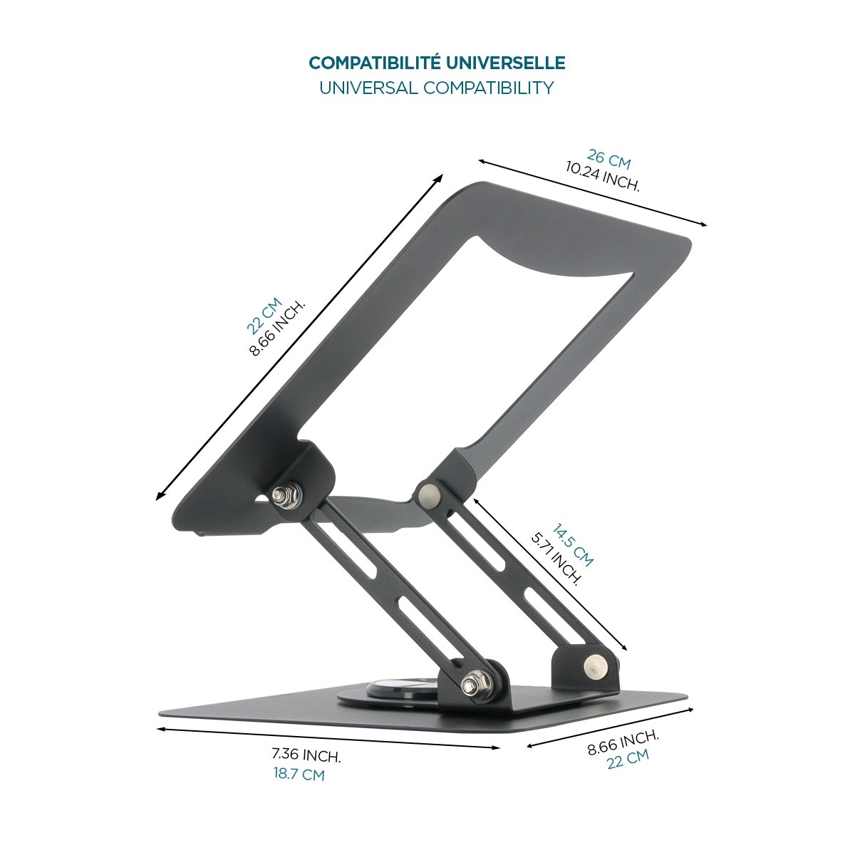 Stanced Pc Ergonomic 360° rotating PC stand