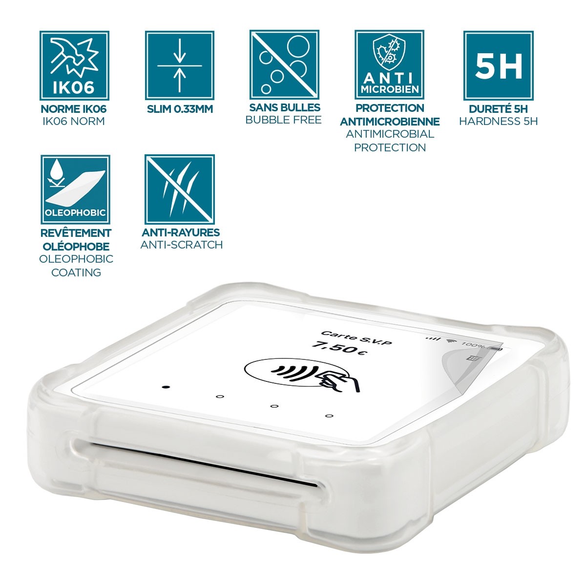 SumUp Solo Bumper Wit - Beschermhoes voor de SumUp Solo kaartlezer
