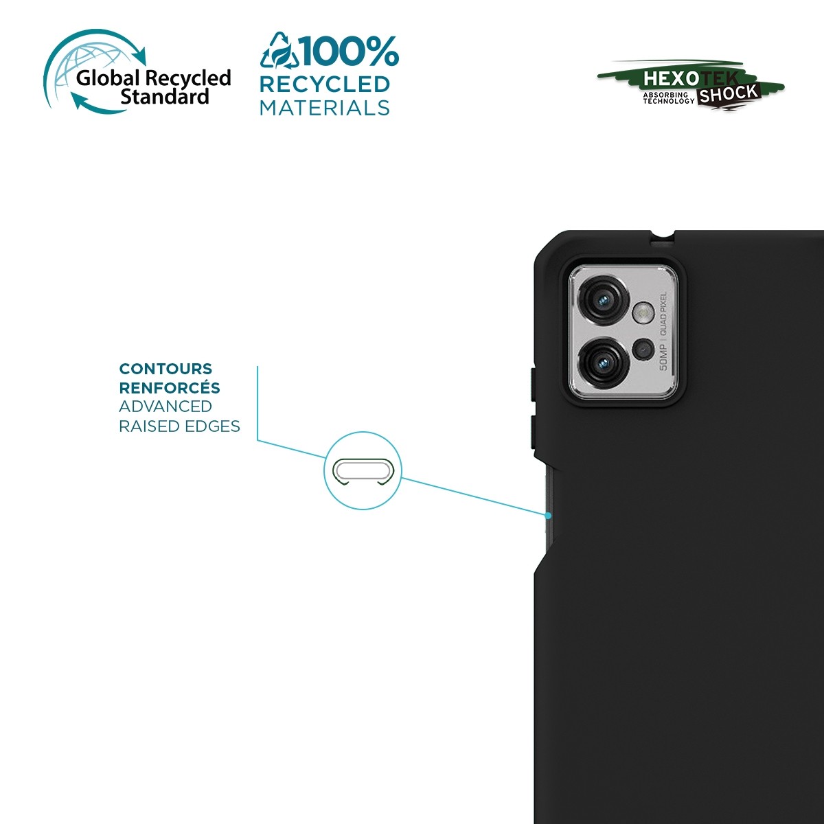 Custodia In Pelle PU Magnetica A Libro Per Motorola Moto G32 - Trifoglio Fortunato, Con Funzione Stand, Oro Rosa
