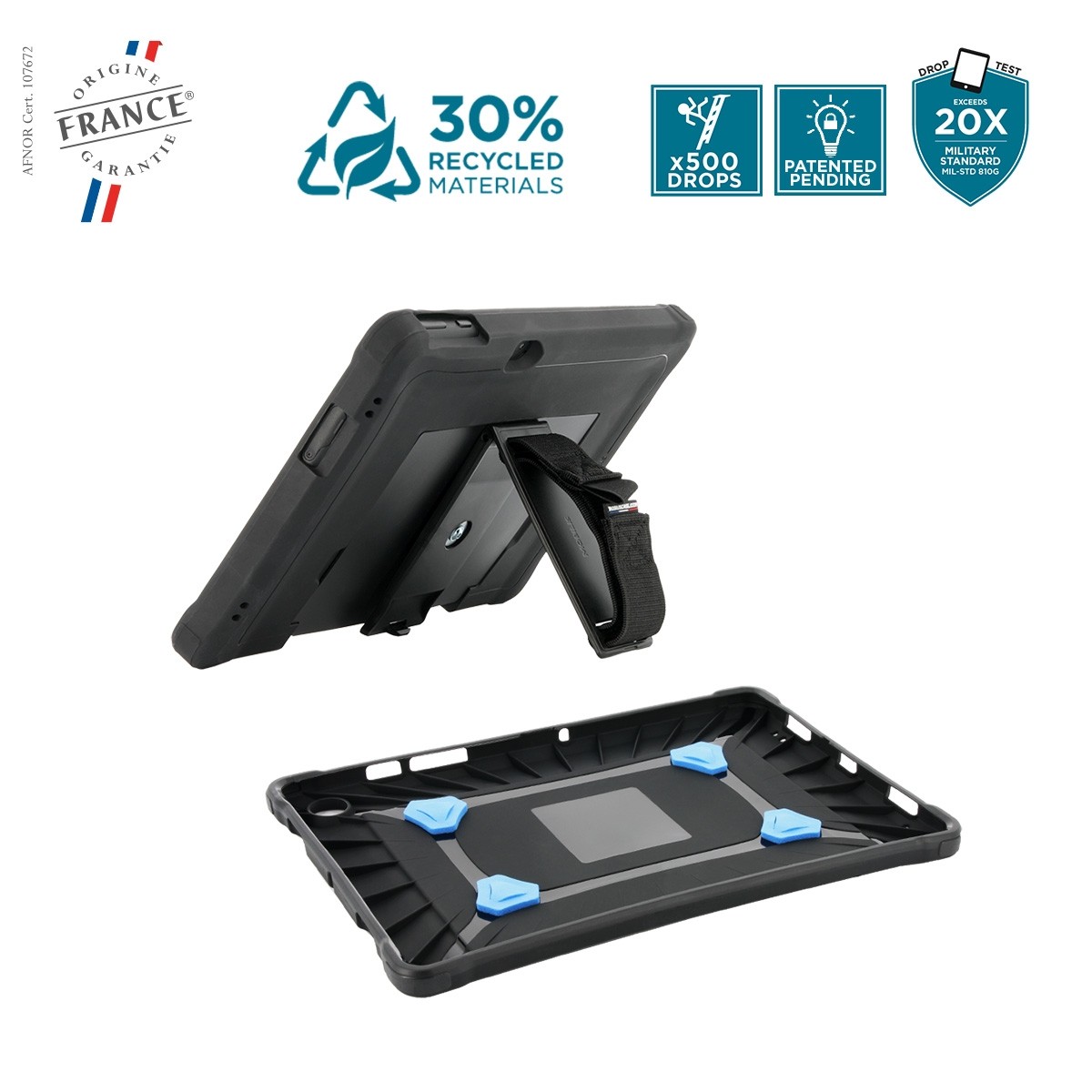 Mobilis Activ Pack Folio Protective Case For Surface Pro 7 / 6 In Blac