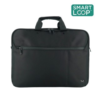 Toploading Double Briefcase 14-16" - Main fabric 100% Recycled - Executive 4 Urban Black