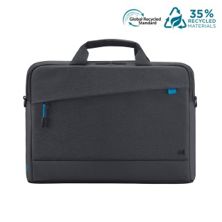 Toploading briefcase 14-16'' - 35% recycled - Trendy Black