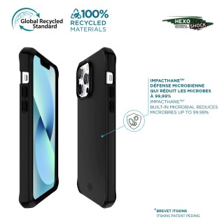 Reinforced protective case for iPhone XR - antimicrobial - 100% recycled - Spectrum