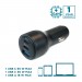 Car charger 95W 2 USB-C / 1 USB-A for smartphones and tablets