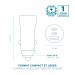 Car charger 95W 2 USB-C / 1 USB-A for smartphones and tablets