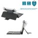 Universal protective case for 9-11" tablets with French Bluetooth® keyboard + touchpad (