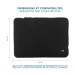 housse pour pc neoprene noire et grise