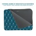 K-LOVE patterned laptop sleeve for laptops up to 16'' - Blue Heart