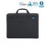 Compact briefcase 10-12.5'' - 35% recycled - Trendy Black