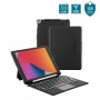 Protective case for iPad 10.2'' with detachable French Bluetooth® keyboard + touchpad