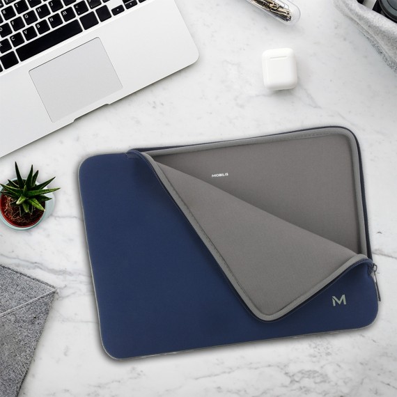 housse ordinateur portable 14" bleu marine