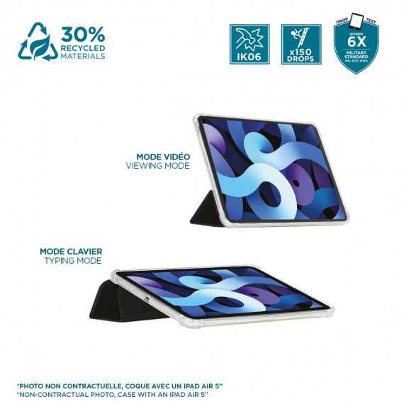 Protective case with folio and reinforced corners for iPad Pro 11'' 2024 