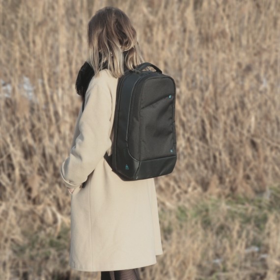 laptop backpack made with recycled materials