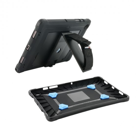 PROTECH reinforced protective case for Galaxy Tab A8 10.5'' with kickstand + 360° rotative handstrap - Made in France