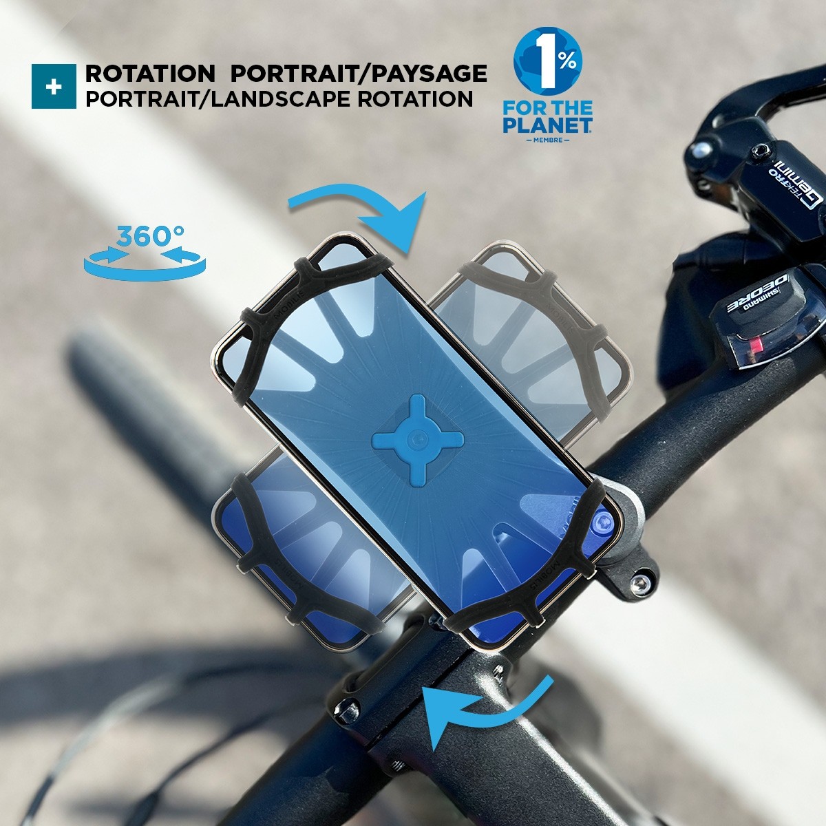 Bike Phone Mount Adjustable For 4-7 inch Phone, Universal Mobile