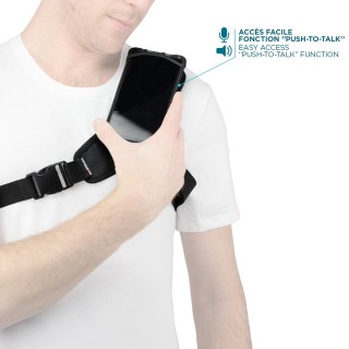 Chest strap with universal 5-7'' device holder