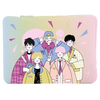 Color Band patterned laptop sleeve for laptops up to 16'' - Color Band 