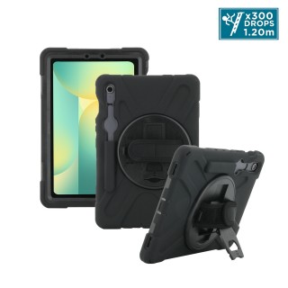 Reinforced protective case with shoulder strap for Galaxy Tab S10 FE - S9 FE - S9