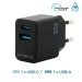 Wall Charger GaN - 30W - USB-C + USB-A for Smartphone & Tablet