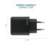 Wall Charger GaN - 65W - 2 USB-C + USB-A for Laptop, Tablet & Smartphone