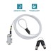 Universal rotating safety cable with key