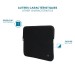  memory foam laptop sleeve up to 14'' - Black & Grey