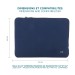 laptop sleeve 14" navy blue 