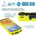 Rugged protective case for Zebra TC22 - TC27 + handstrap - PROTECH - Yellow 