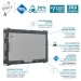 Reinforced protective case for Zebra ET401 8" with scanner - PROTECH - Black