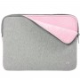 Skin memory foam laptop sleeve up to 14'' -  Grey & Pink