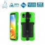 Rugged protective case for Zebra TC22 - TC27 + handstrap - PROTECH - Green