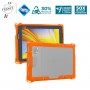 Reinforced protective case for Zebra ET401 8" with scanner - PROTECH - Safety Orange